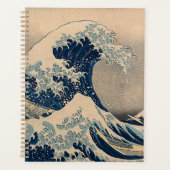 Katsushika Hokusai. De Grote Golf van Kanagawa Planner (Voorkant)