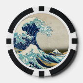 Katsushika Hokusai - De Grote Golf van Kanagawa Poker Chips (Voorkant)