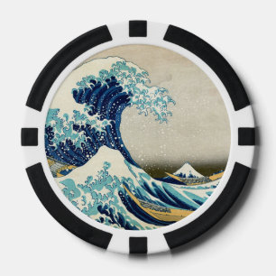Katsushika Hokusai - De Grote Golf van Kanagawa Poker Chips