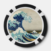 Katsushika Hokusai - De Grote Golf van Kanagawa Poker Chips (Achterkant)