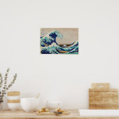 Katsushika Hokusai - De Grote Golf van Kanagawa Poster (Keuken)