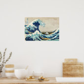 Katsushika Hokusai - De Grote Golf van Kanagawa Poster (Keuken)