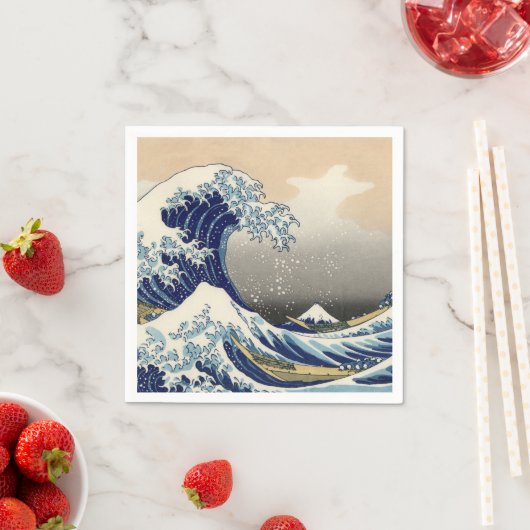 KATSUSHIKA HOKUSAI - De grote golf van Kanagawa Servetten (Insitu)