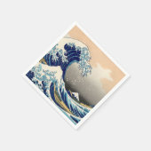 KATSUSHIKA HOKUSAI - De grote golf van Kanagawa Servetten (Hoek)