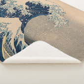 Katsushika Hokusai. De Grote Golf van Kanagawa Sherpa Deken (3/4)