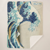 Katsushika Hokusai - De Grote Golf van Kanagawa Sherpa Deken (Voorkant)