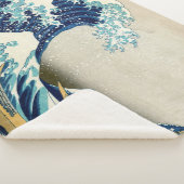 Katsushika Hokusai - De Grote Golf van Kanagawa Sherpa Deken (3/4)