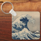 Katsushika Hokusai. De Grote Golf van Kanagawa Sleutelhanger (Voorkant)