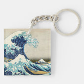 Katsushika Hokusai - De Grote Golf van Kanagawa Sleutelhanger (Achterkant)