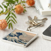 Katsushika Hokusai. De Grote Golf van Kanagawa Sleutelhanger (Zijkant)