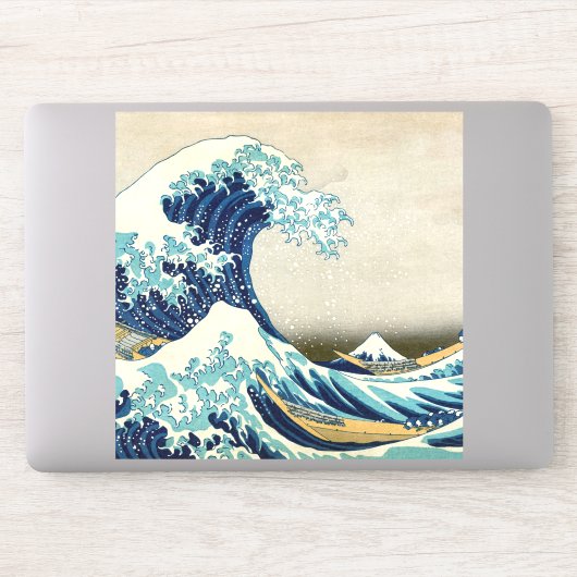 Katsushika Hokusai - De Grote Golf van Kanagawa Sticker (Computer)