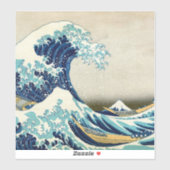 Katsushika Hokusai - De Grote Golf van Kanagawa Sticker (Vel)