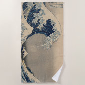 Katsushika Hokusai. De Grote Golf van Kanagawa Strandlaken (Voorkant)