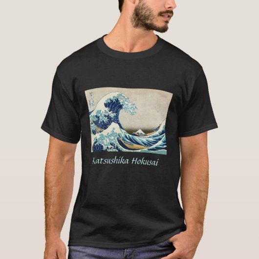 Katsushika Hokusai - De Grote Golf van Kanagawa T-shirt (Voorkant)