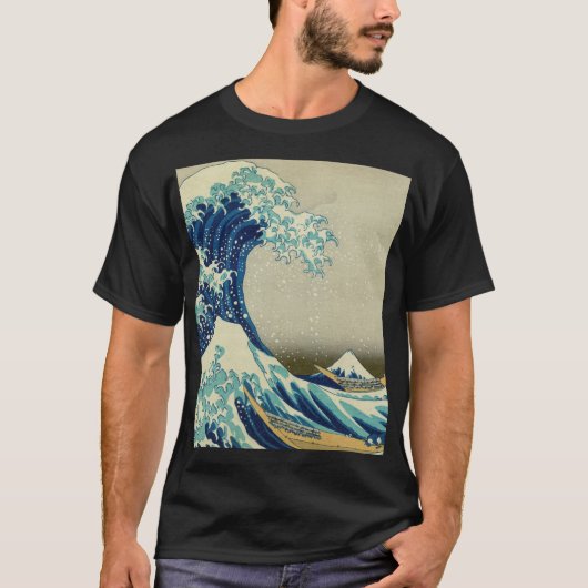 Katsushika Hokusai - De Grote Golf van Kanagawa T-shirt (Voorkant)
