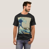 Katsushika Hokusai - De Grote Golf van Kanagawa T-shirt (Voorkant volledig)
