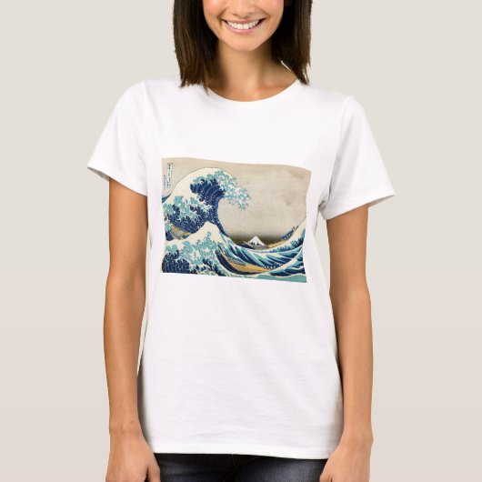 Katsushika Hokusai - De Grote Golf van Kanagawa T-shirt (Voorkant)