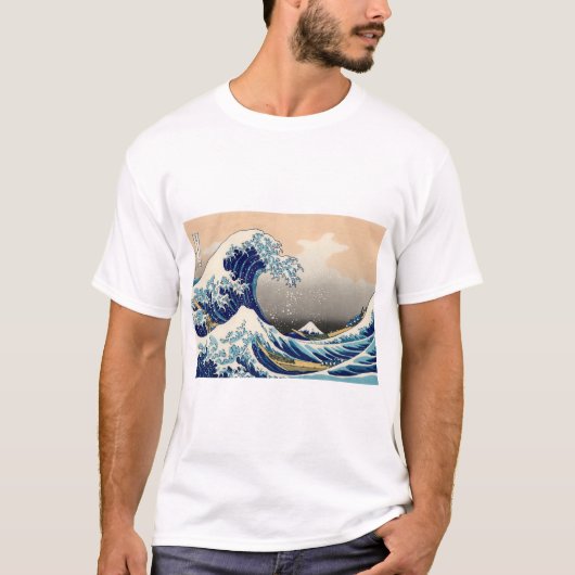 KATSUSHIKA HOKUSAI - De grote golf van Kanagawa T-shirt (Voorkant)