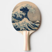 Katsushika Hokusai. De Grote Golf van Kanagawa Tafeltennisbatje (Voorkant)