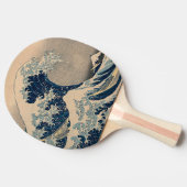 Katsushika Hokusai. De Grote Golf van Kanagawa Tafeltennisbatje (Zijkant)