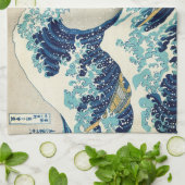 Katsushika Hokusai - De Grote Golf van Kanagawa Theedoek (Gevouwen)