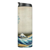 Katsushika Hokusai - De Grote Golf van Kanagawa Thermosbeker (Geroteerd rechts)