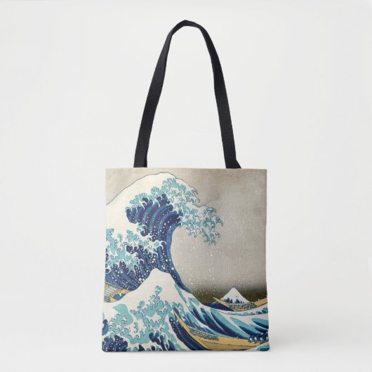 Katsushika Hokusai - De Grote Golf van Kanagawa Tote Bag (Voorkant)