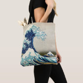 Katsushika Hokusai - De Grote Golf van Kanagawa Tote Bag (Dichtbij)