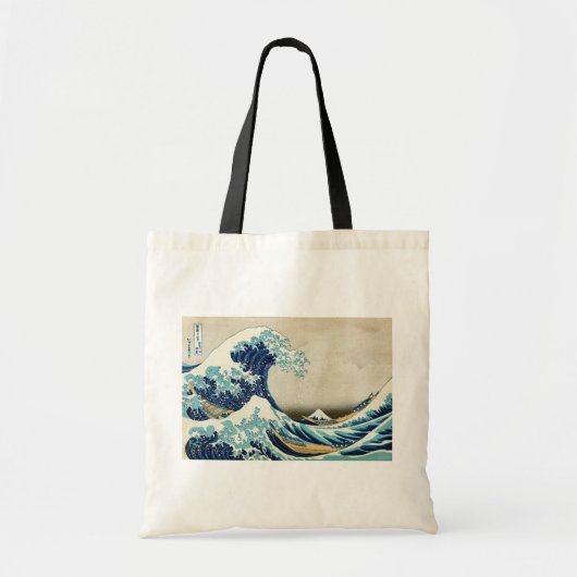 Katsushika Hokusai - De Grote Golf van Kanagawa Tote Bag (Voorkant)