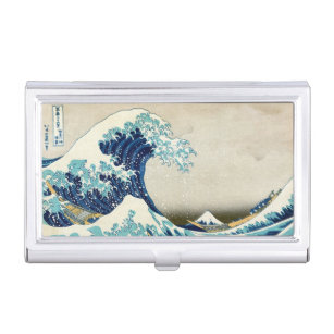 Katsushika Hokusai - De Grote Golf van Kanagawa Visitekaarthouder