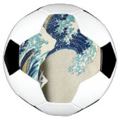 Katsushika Hokusai - De Grote Golf van Kanagawa Voetbal (Gedraaid)