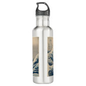 Katsushika Hokusai. De Grote Golf van Kanagawa Waterfles (Achterkant)