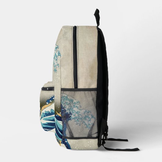 Katsushika Hokusai - De Grote Golf voor Kanagawa Bedrukte Rugzak (Rechts)