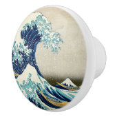 Katsushika Hokusai - De Grote Golf voor Kanagawa Keramische Knop (Rechts)