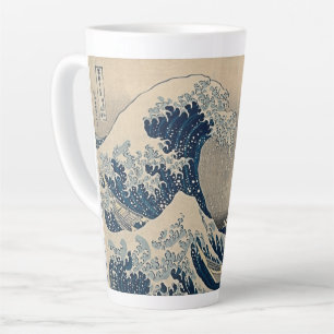 Katsushika Hokusai. De Grote Golf voor Kanagawa  Latte Mok