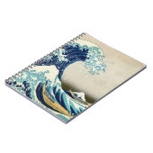 Katsushika Hokusai - De Grote Golf voor Kanagawa Notitieboek (Linkerzijde)