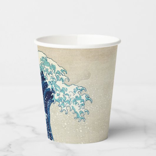 Katsushika Hokusai - De Grote Golf voor Kanagawa Papieren Bekers (Links)
