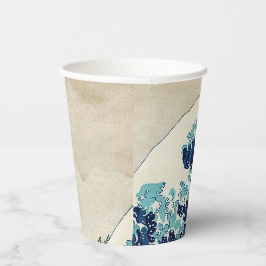 Katsushika Hokusai - De Grote Golf voor Kanagawa Papieren Bekers (Rechts)