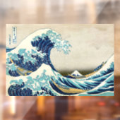 Katsushika Hokusai - De Grote Golf voor Kanagawa Raamsticker (Vel 2)