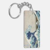 Katsushika Hokusai - De Grote Golf voor Kanagawa Sleutelhanger (Voorkant Links)