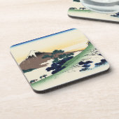 Katsushika Hokusai. De Inume Pass in de provincie  Bier Onderzetter (Linkerzijde)