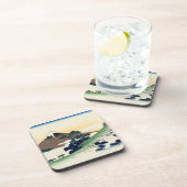 Katsushika Hokusai. De Inume Pass in de provincie  Bier Onderzetter (Rechterzijde)