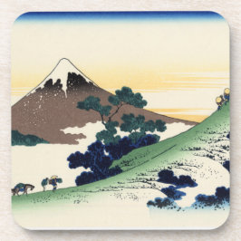 Katsushika Hokusai. De Inume Pass in de provincie  Bier Onderzetter