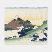 Katsushika Hokusai. De Inume Pass in de provincie  Fleece Deken (Voorkant (Horizontaal))