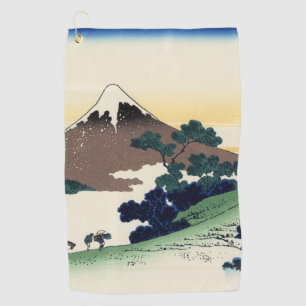 Katsushika Hokusai. De Inume Pass in de provincie  Golfhanddoek