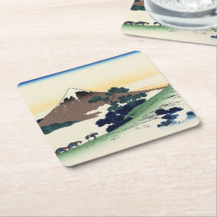 Katsushika Hokusai. De Inume Pass in de provincie Kartonnen Onderzetters
