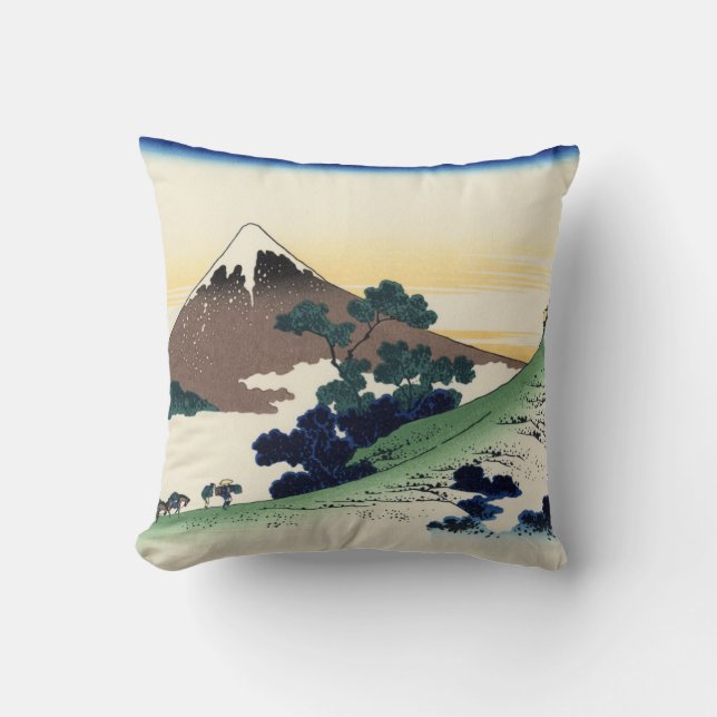 Katsushika Hokusai. De Inume Pass in de provincie  Kussen (Voorkant)