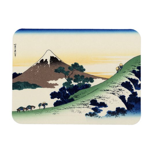 Katsushika Hokusai. De Inume Pass in de provincie  Magneet (Horizontaal)