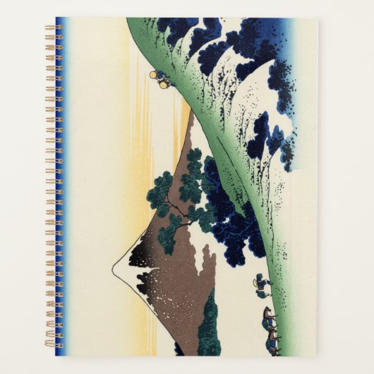 Katsushika Hokusai. De Inume Pass in de provincie Planner (Voorkant)