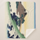 Katsushika Hokusai. De Inume Pass in de provincie  Sherpa Deken (Voorkant)